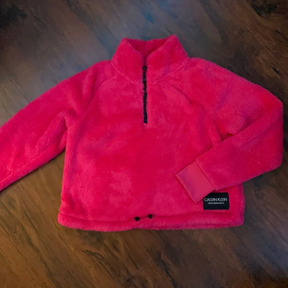 Fluffy Pink Calvin Klein Jacket